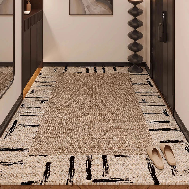 Entrance Door Mat Wear-resistant Dust-resistant Dirt-resistant Floor Mats Big Size Loop Pile Carpet Modern Style Home Decor Rug