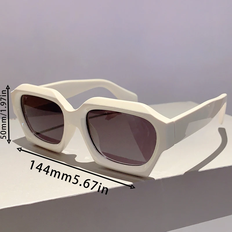 KAMMPT ponadgabarytowe okulary przeciwsłoneczne w kształcie kwadratu 2024 nowe stylowe Vintage odcienie zewnętrzne modny marka projektant okulary
