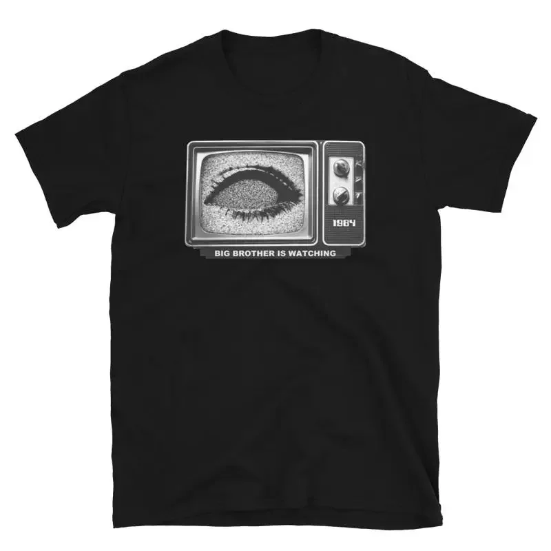 New George Orwell 1984 Destroy Your Tv Lost In The Static Big Brother T Shirt