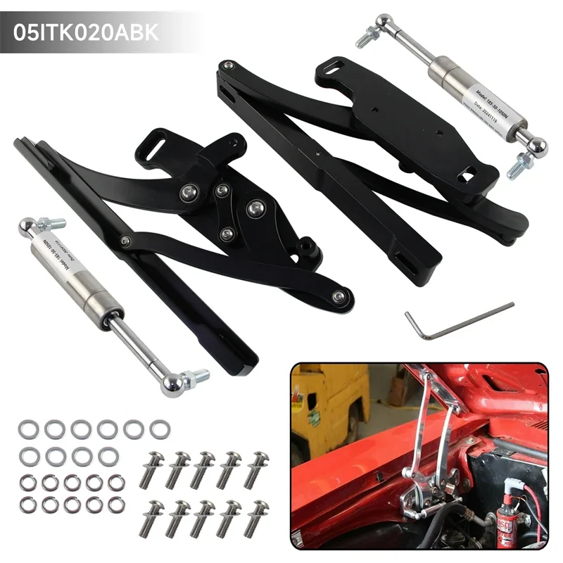 

Billet Hood Hinge Kit Pair Left and Right Side For 1967-1969 Chevrolet Camaro & Firebird CNC Aluminum