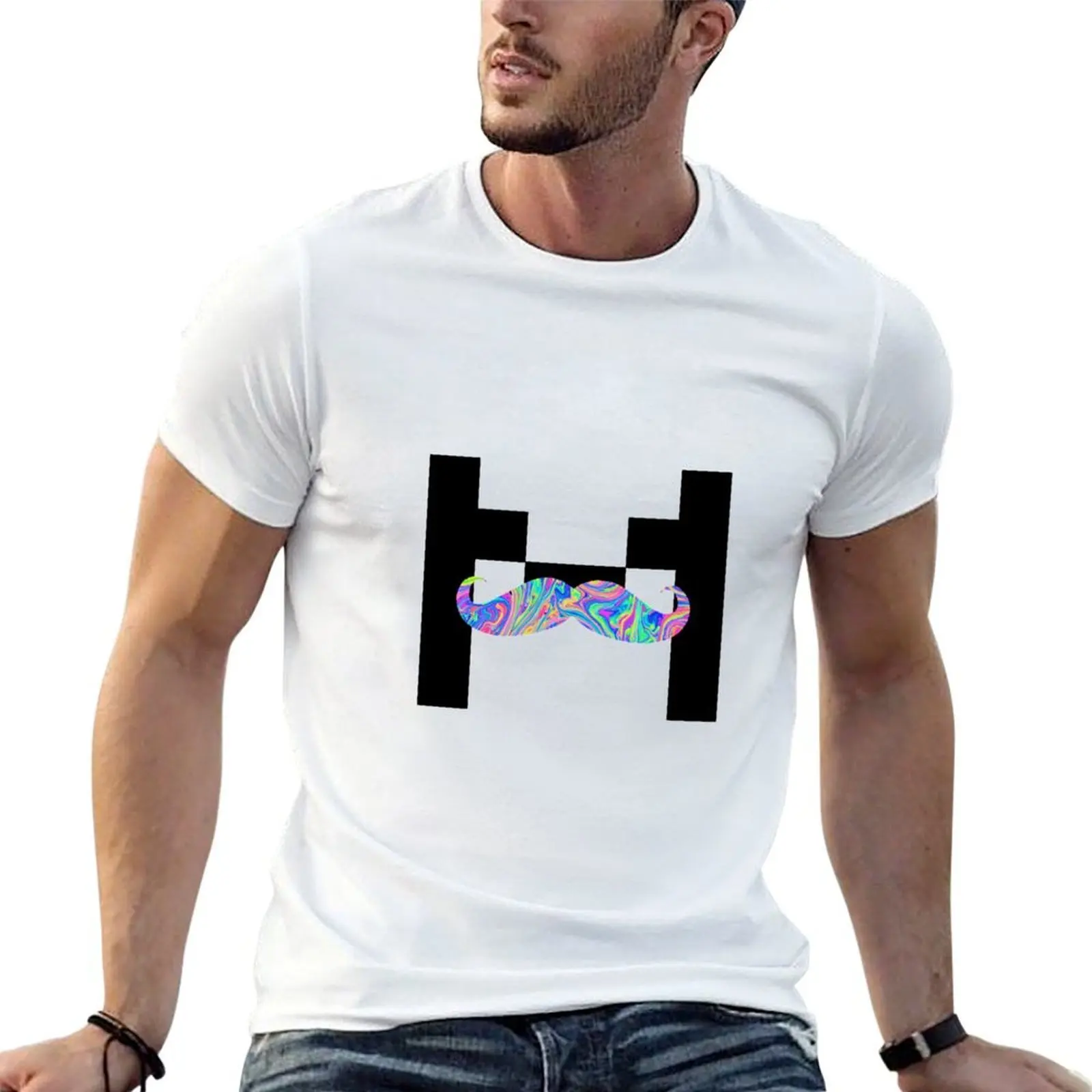 Markiplier trippy logo T-Shirt plus size tops anime t shirts mens clothes