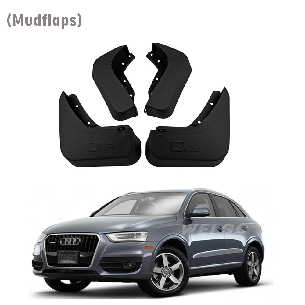 FOR Audi Q3 8U 2013 2014 2015 Mudguard Fender Mud Flap Guards Splash Mudflaps Car Accessories Front Rear 4pcs