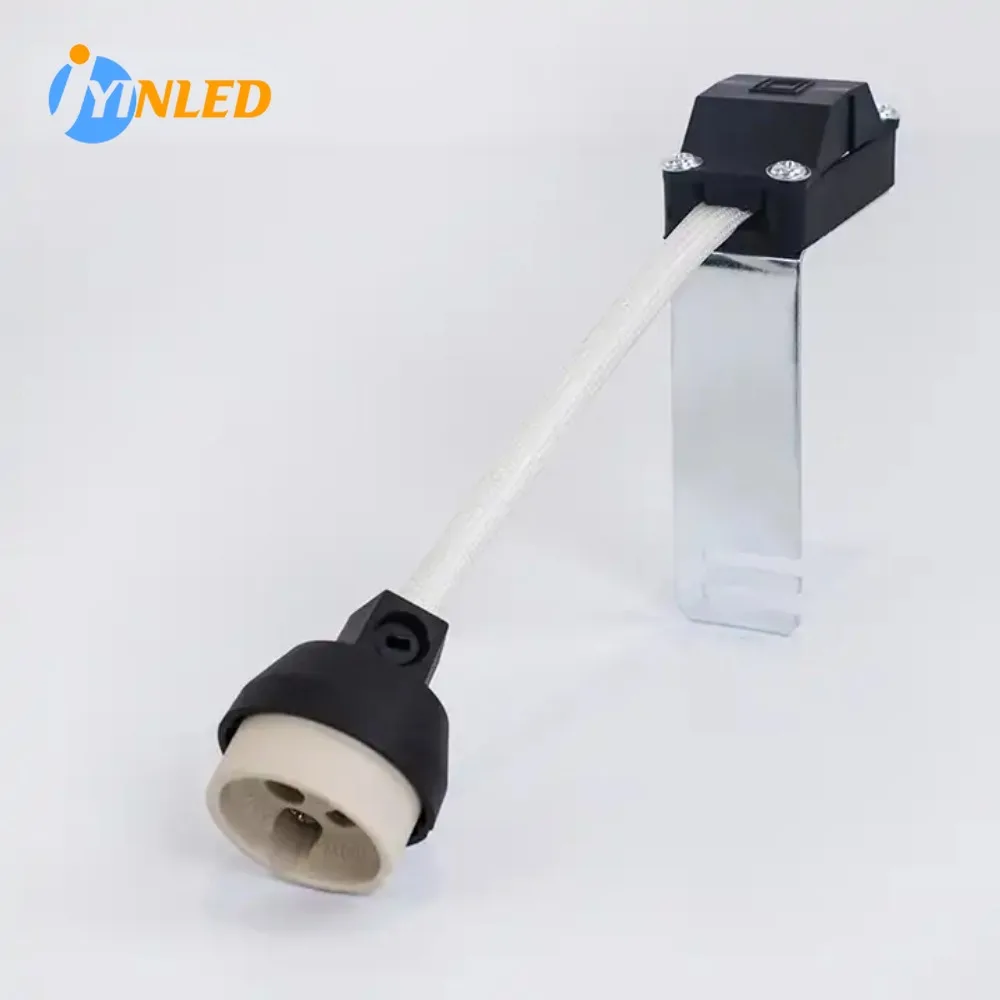 Ceramic Lamp Holder Gu10 Socket Pure White Color Ceramic Lamp Holder Ceramic MR16 Socket Halogen Bulb