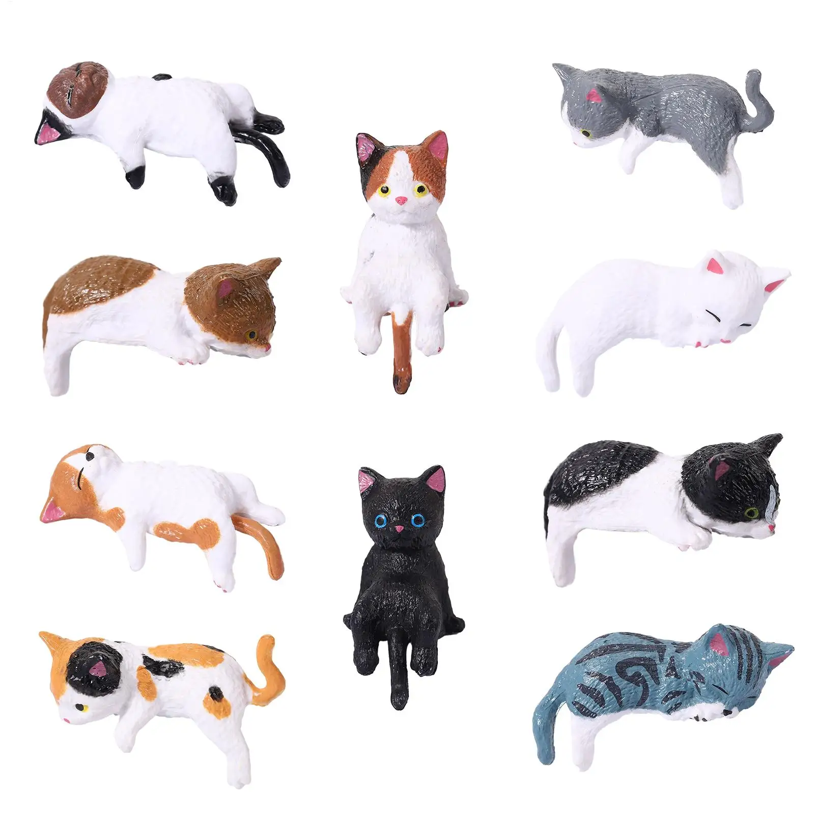 Katzenfigur, Niedliche Harz-Katzen-Dekoration, Armaturenbrett-Ornamente für Autos, Wohnwagen, LKW, PKW, Schlafzimmer, Wohnzimmer