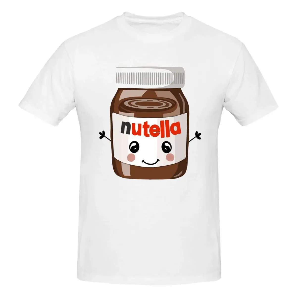 Nutella Cutie 100% Cotton T-shirt Men's Classic T Shirts Men Round Neck Short Sleeve S-6XL