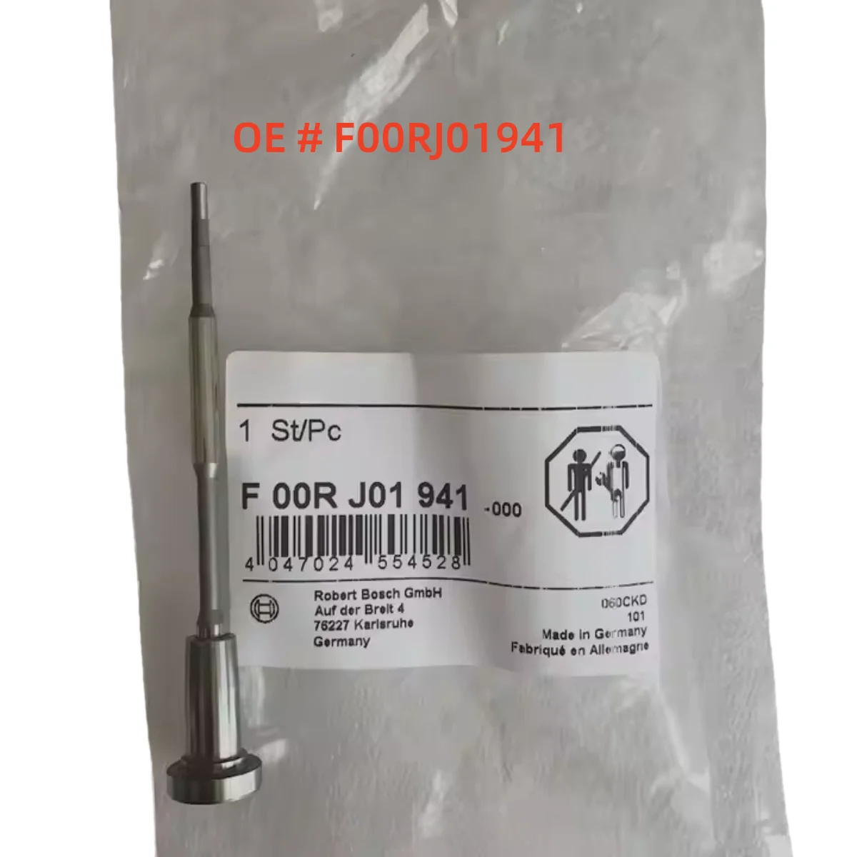 

4Pcs F00RJ01941 Control Valve Assembly F 00R J01 941 for Common Rail Fuel Injector 0445120029 0445120037 0445120070 0445120097