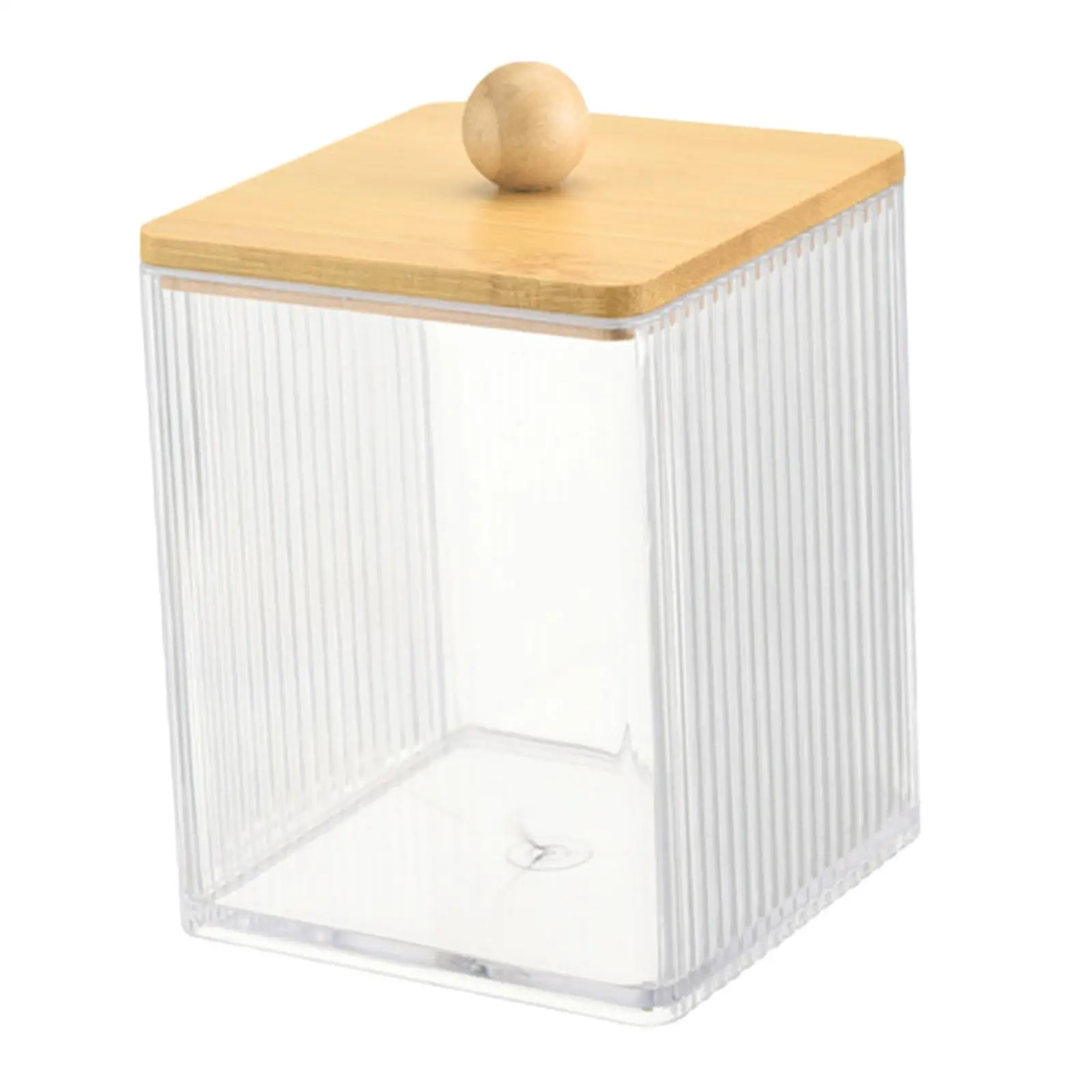 2xMakeup Wattenstaafje Pad Houder Wattenschijfje Container voor Desktop Home Floss