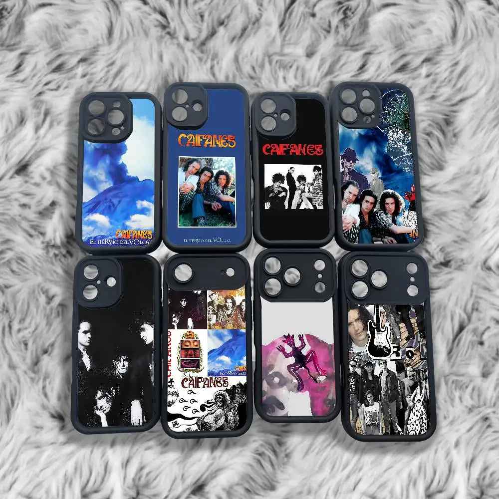 

El Nervio Del Volcan C-Caifanes Case For iPhone 17,16,15,14,13,12,11,Pro,Max,Plus,X,XS,SE4,E,Mini Black Thickened border Case