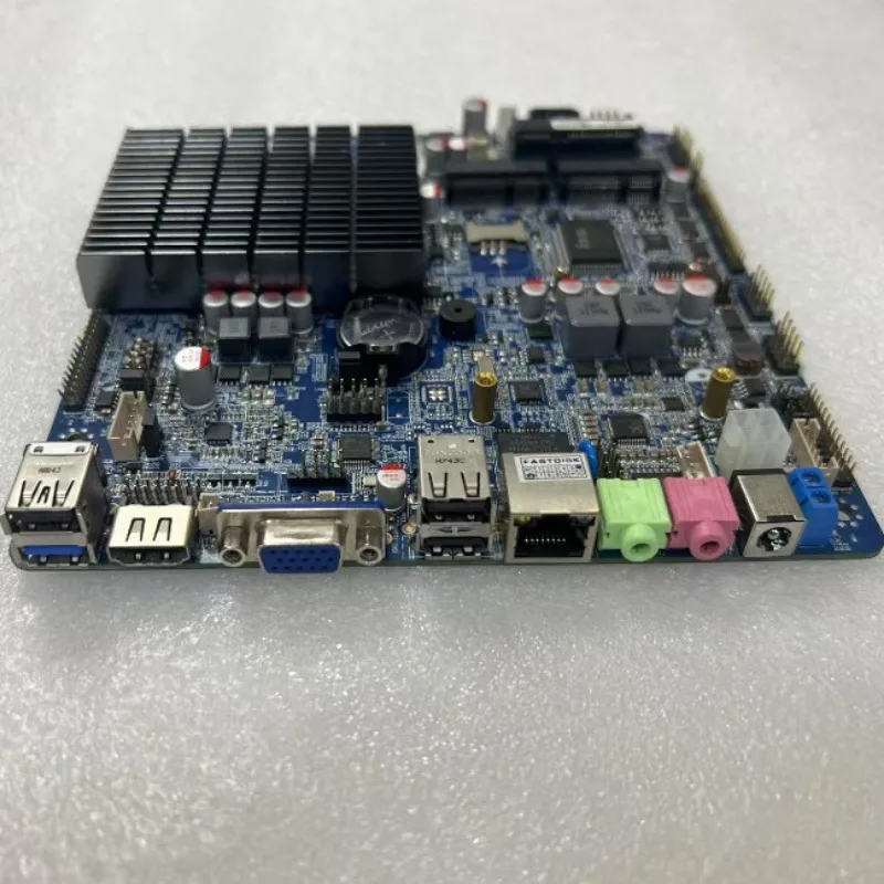 Industrial control main board J1900 quad-core mini fanless LPT printing/2 COM small chassis, second-hand disassembly board