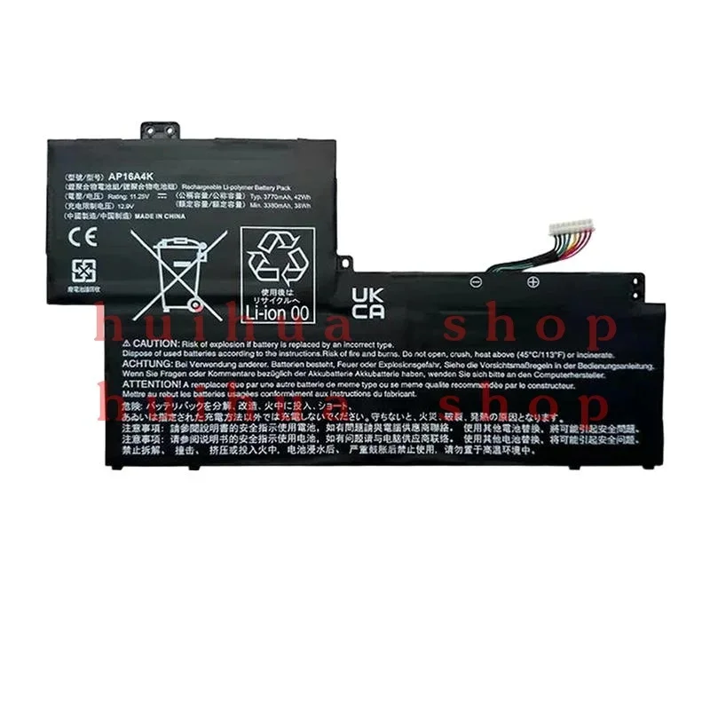 AP16A4K Battery for Acer Swift 1 SF113-31 N17P2 CLOUDBOOK 11 AO1-132 42Wh 11.25V zm