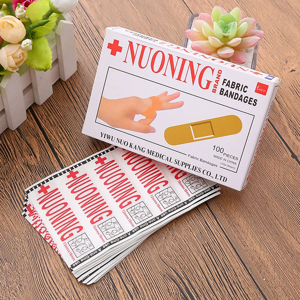 

100PCS/Box New 2024 Wound Dressings Sterile Hemostasis Stickers First Aid Bandage Heel Cushion Adhesive Plaster