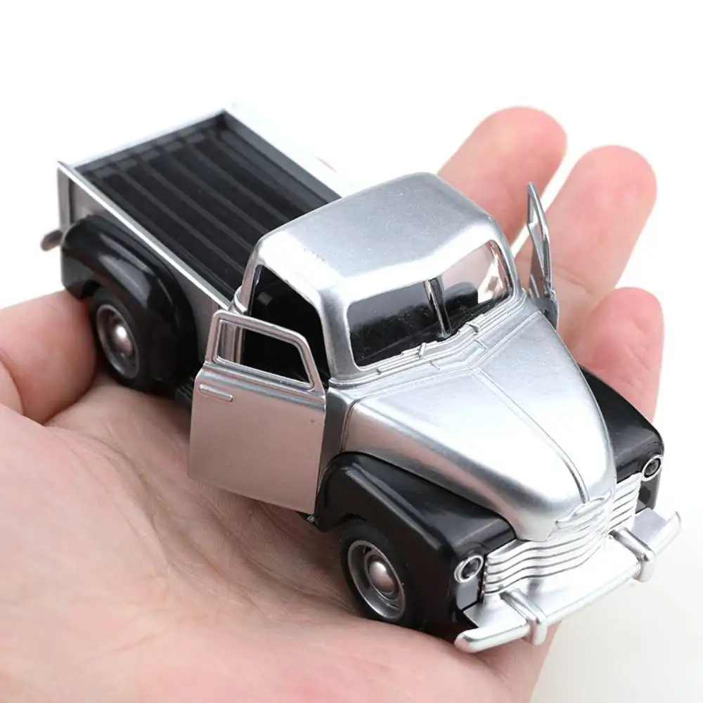 Camion Pickups moulé sous pression Vintage 11cm, modèle 1:38, Mini alliage simulé, modèle de voiture tout-terrain, Collection de décor, jouet pour enfants, cadeau