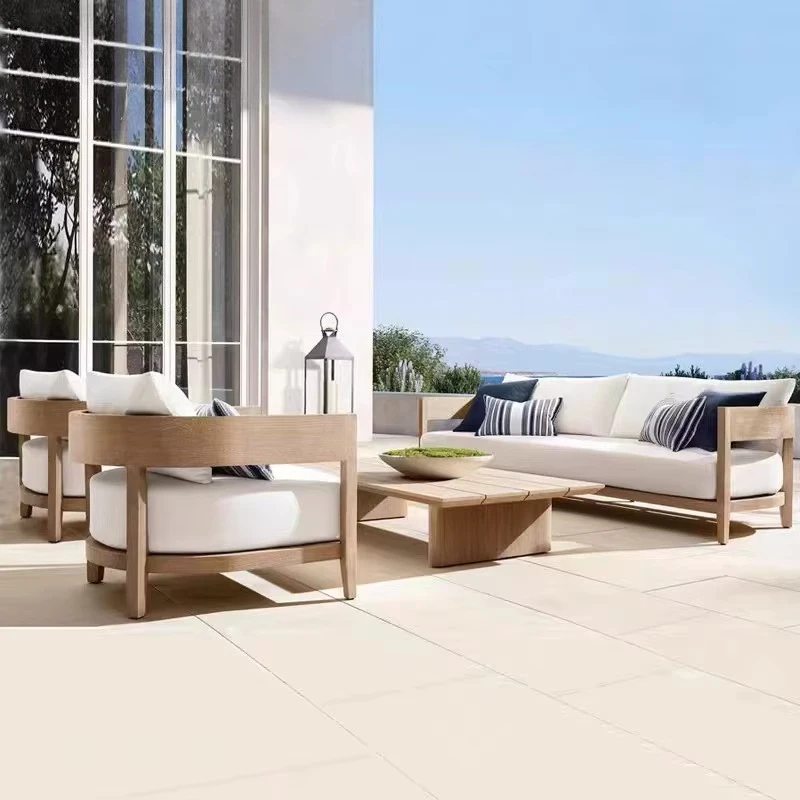 Modern Outdoor Furniture Sofa Set Weather Resistant Anti-Corrosion UV-Resistant PE Rattan Quick-Dry Cushions for Garden
