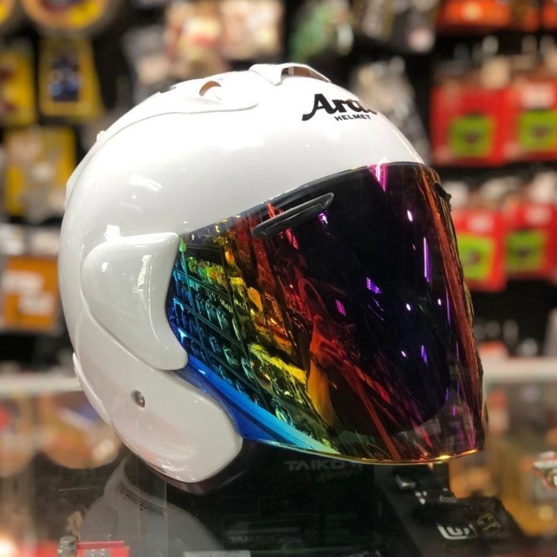 

SZ-Ram3 Bright White Half Face Helmet Motorcycle Helmet Riding Motocross Racing Motorcycle Open Face 3/4 Jet Helmet