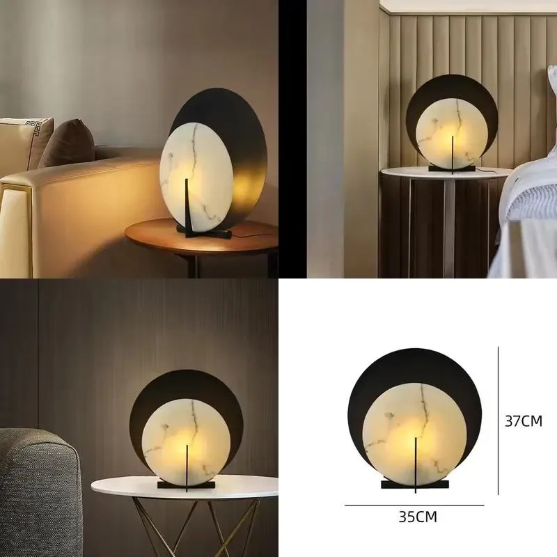 for Nordic simple living room bedroom bedside lamp designer study fashion personality creative marble lamp