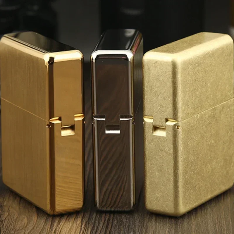 Zorro 912 Retro High End Waterproof Sealed Armor Constantine Lighter 3/5 Hinge Metal Petrol Lighter Men\'s Gift With box