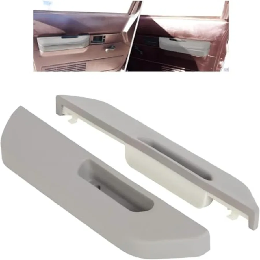 

Front Door Armrest Pads Gray Compatible with 1988-1994 Chevrolet GMC C/K Series Replace for Part Number 15627855 15627856