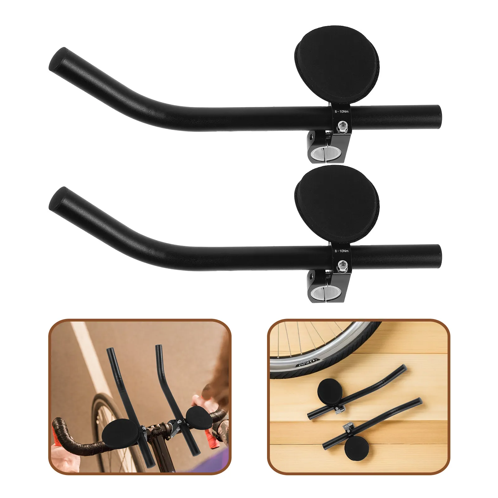 

Аэробар для шоссейного велосипеда из алюминиевого сплава, эргономичный, с подлокотниками, совместимый с горными и шоссейными велосипедами, 31.8, 26, 25.4 мм, быстрая установка