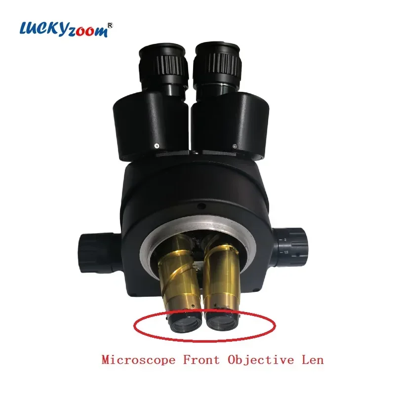 Small Microscope Head Objective Len Round Optical Glass Binocular Trinocular Microscopio Head Front Barlow Len Obversation Glass