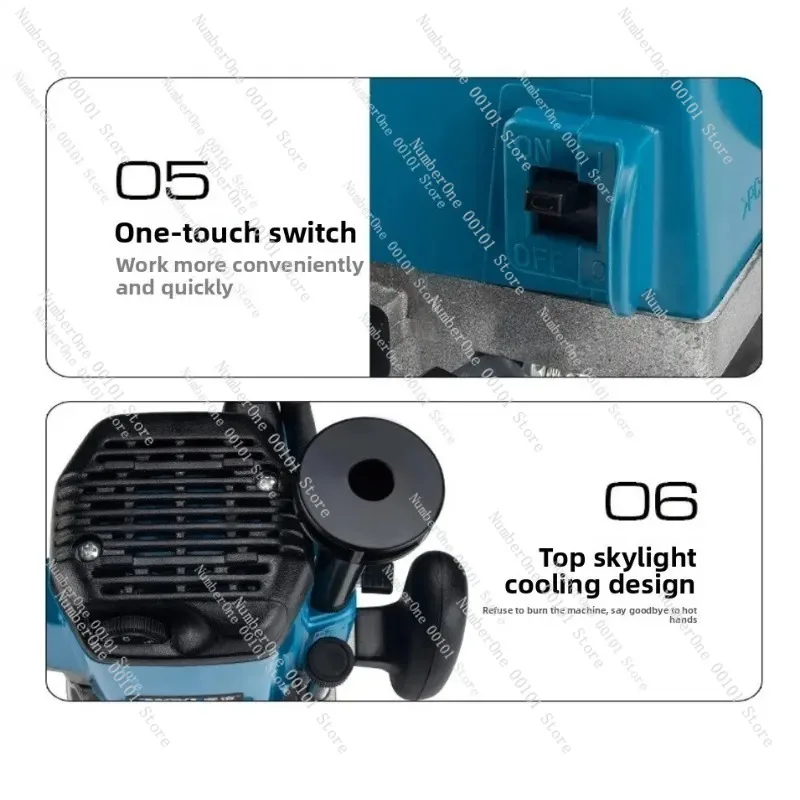 High Precision Electric Wood Trimmer Slotting Machine Edge Cutter Milling Tool for Woodworking Decoration