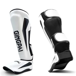 1 Pair Kids Adults Kickboxing MMA Muay Thai Shin Guards Leg Protector Fight Martial Arts Sanda Training Equipment