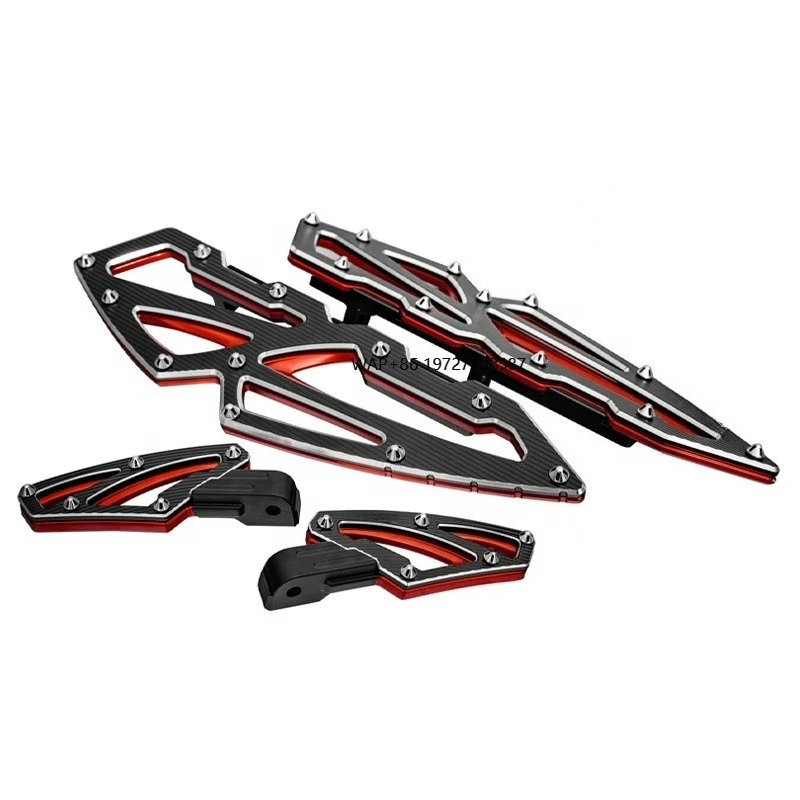 Modified Motorcycle Parts Rider Passenger Foot Board Aluminum Alloy New Retrofit Upgrade Pedal Plate for Touring Softail
