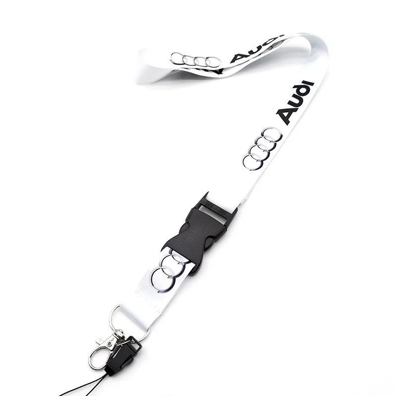 Neck Straps Lanyard Key Cell Phone Work ID Card Hanging Rope For Audi A3 A4 B5 B6 A3 8P 8V 8L A5 A6 C6 C5 A1 A7 A8 Q2 Q3 TT RS3