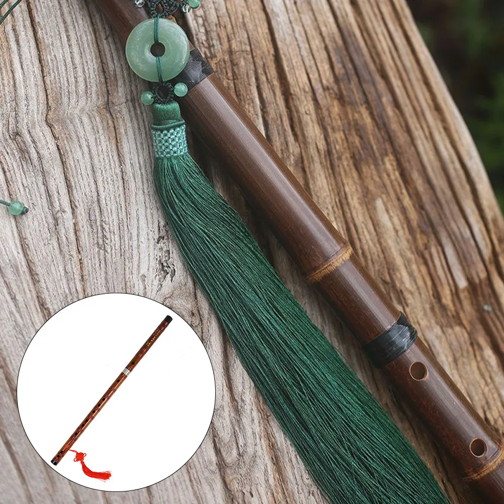 Bamboo Flute Fine Bamboo Pattern Flat Smooth Surface Melodious Euphemistic Sound Traditional Chinese Instrument Flute