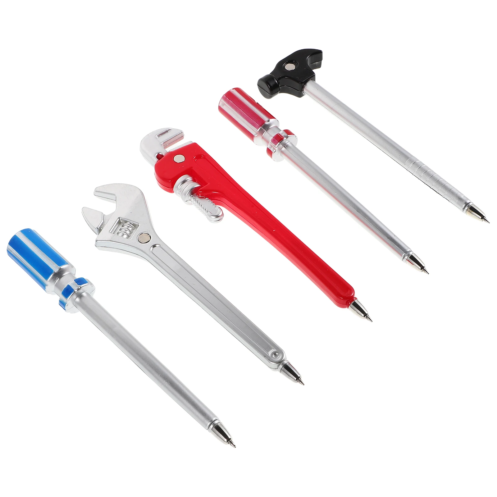 

5 Pcs Creative Hardware Tool Pen Ball Point Pens Colorful Ballpoint Plastic Student