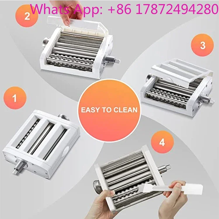 Spaghetti Cutter and Fettuccine Cutter Stainless Steel Pastry Noodle Cutter Attachments