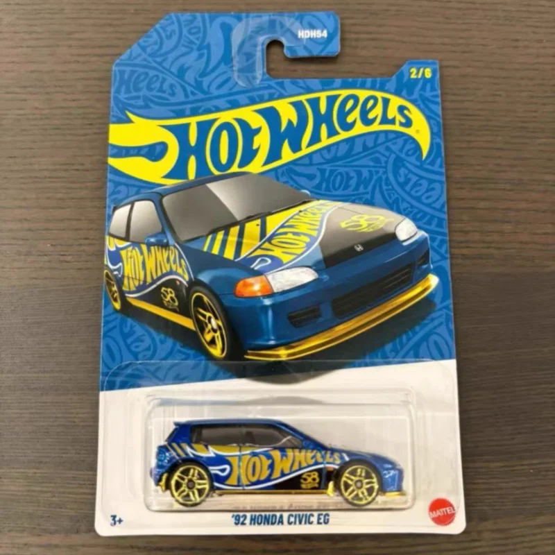 

Оригинальная коллекционная модель автомобиля Hot Wheels к 58-летию, серия Hdh541992, синяя металлическая игрушечная машинка для фанатов и коллекционеров