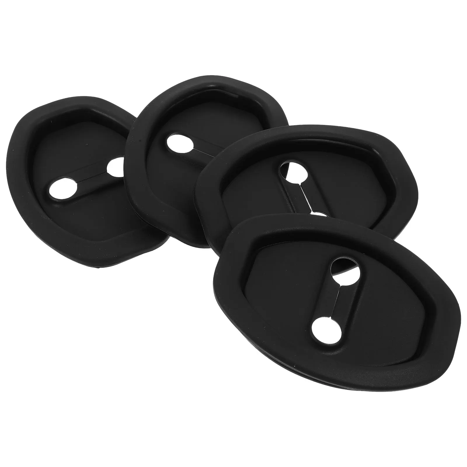 

4pcs Car Door Lock Latch Cover Silicone Protective Pads Vehicle Doors Locks Guard Cushion Universal Fits Interior Parts