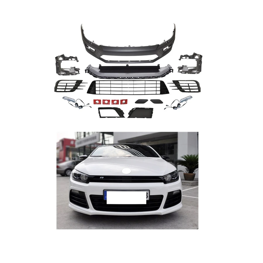 

VW Scirocco Accessories Front Bumper Body Kit For VW Scirocco 2010-2014 Upgrade Scirocco R Body Kit