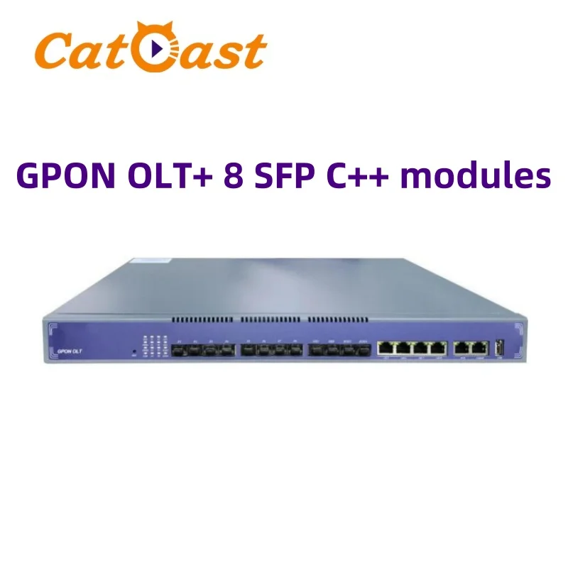 

Новый дизайн, два источника питания, 8 PON портов C ++ GPON OLT FTTH 8 PON портов GPON Ont CATV