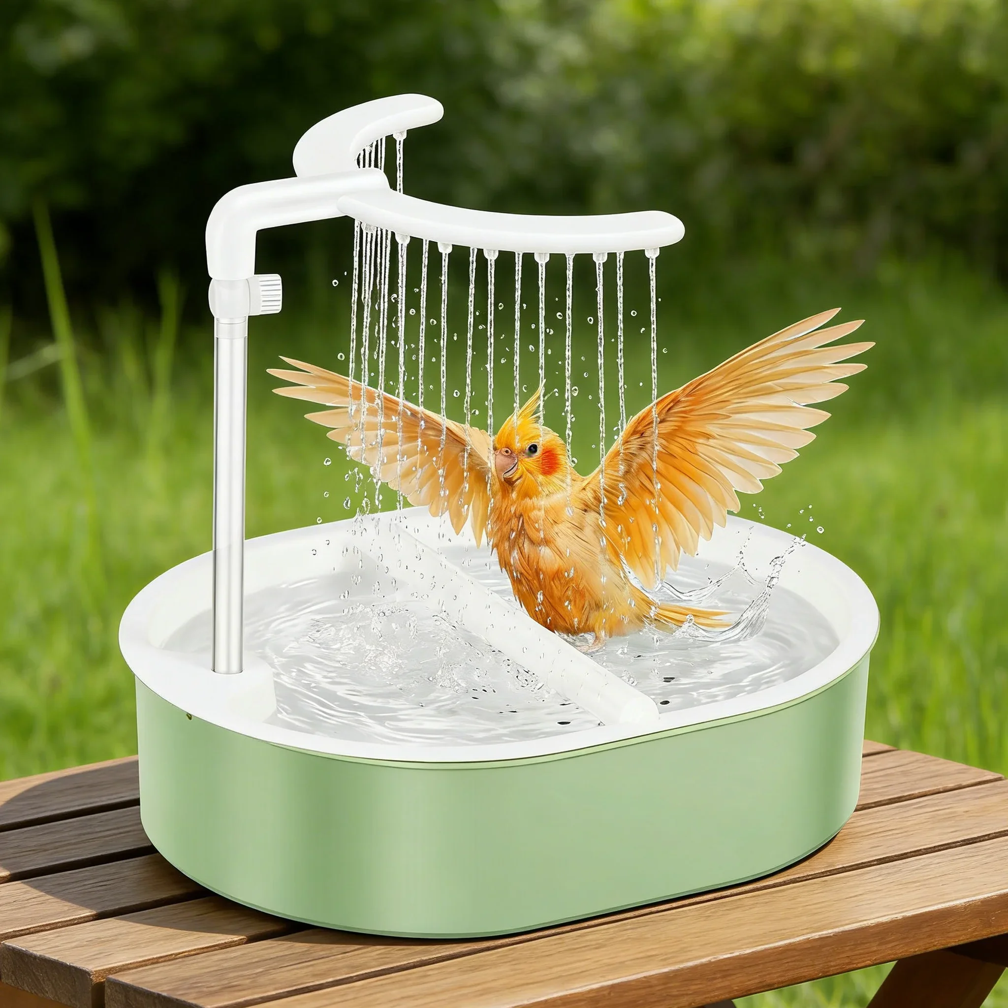 Bird Automatic Shower Parrot Pet Bath Cage Basin USB Electric Circulating Water Bird Bathtub for Lovebird Cockatiel Birds Toy