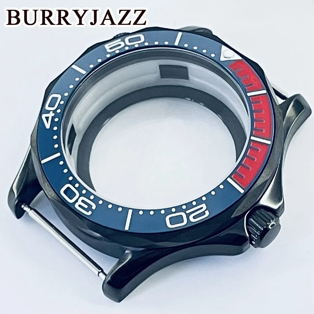 Burryjazz-防水サファイアガラスケース,300,セラミックベゼル,41mm,nh35,nh36,nh34,nh38,nh70,nh72