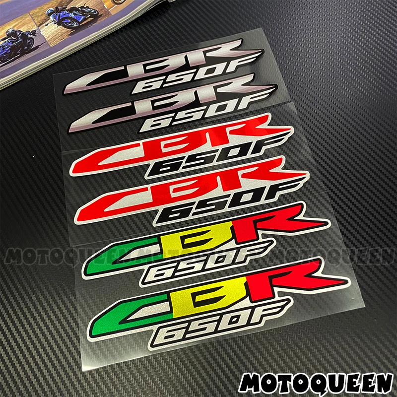 

Motorbike Motorcycle PVC Decals Tank Pad Helmet Shell Wind Side Cover Box Decor Label Logo Stickers for Honda CBR 650F CBR650F