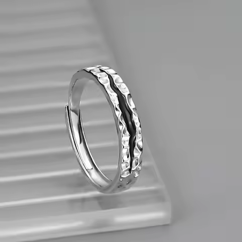 Adjustable Abyssal Rift Ring, Stainless Steel Punk Jewelry for Women Men, Comfort Fit Daily Wear Gift Idea