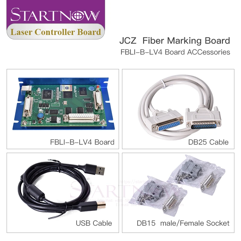 Startnow Laser Marking Machine Controller Card JCZ Control Board Ezcard System LMCV4-DIGIT-M FBLI-B-LV4 Fiber CO2 UV DIGIT Card