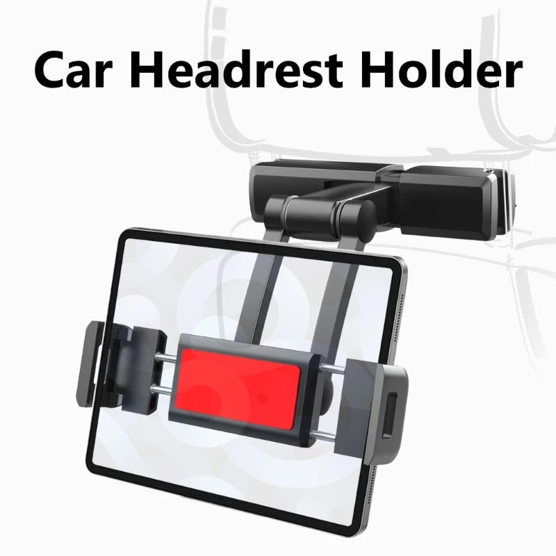 Car Back Headrest Support Adjustable 360 Degree Rotating Phone Mount Holder