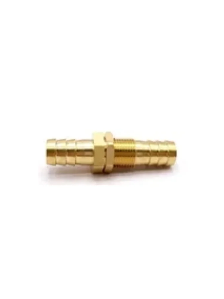 Pipe 6 8 10 12 14 16mm Hose Barb Bulkhead Brass Barbed Tube Pipe Fitting Coupler Connector Adapter For Fuel Gas Water Copper