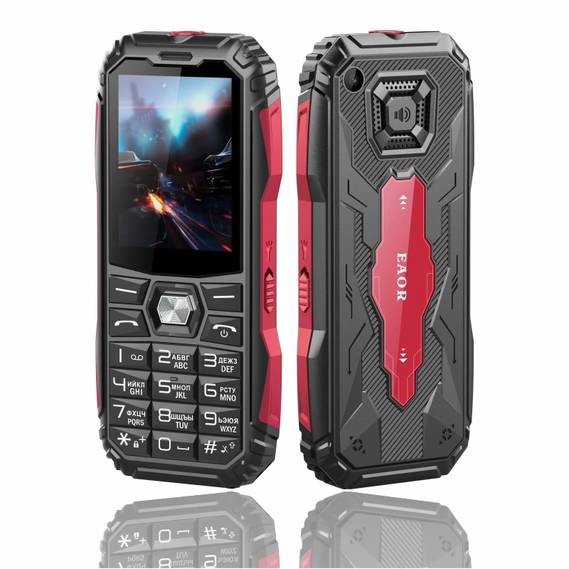 EAOR 2.4 screen Feature Phone Dual SIM card long standby Keypad bar BOX Loudspeaker strong light Torch cellular cell phone