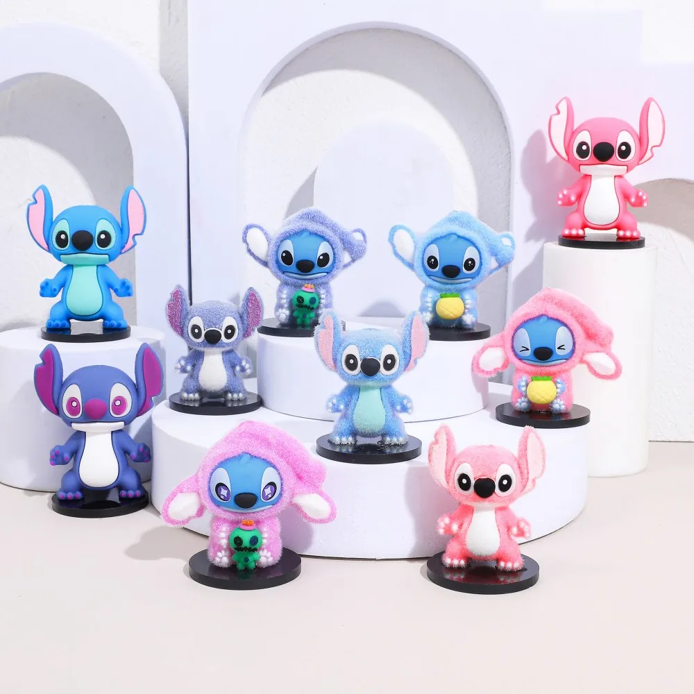 

10Pcs/4Pcs/3Pcs Lilo & Stitch Action Figure Model Set(with Base) - Anime Desktop Ornament Collection Birthday Gift Kids Toys