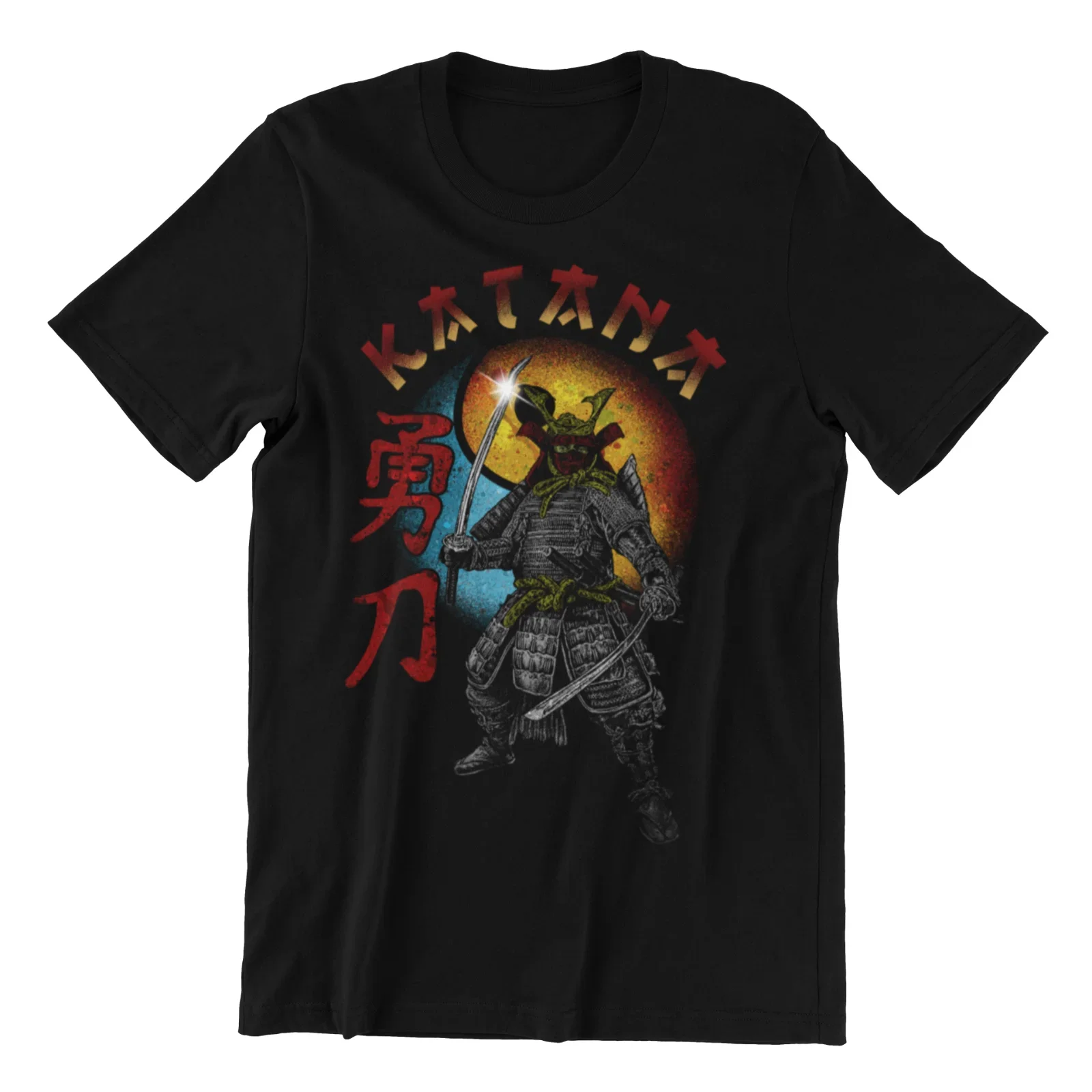 

Katana Warrior Japanese Martial Arts Samurai T-Shirt. Summer Cotton O-Neck Short Sleeve Mens T Shirt New S-3XL