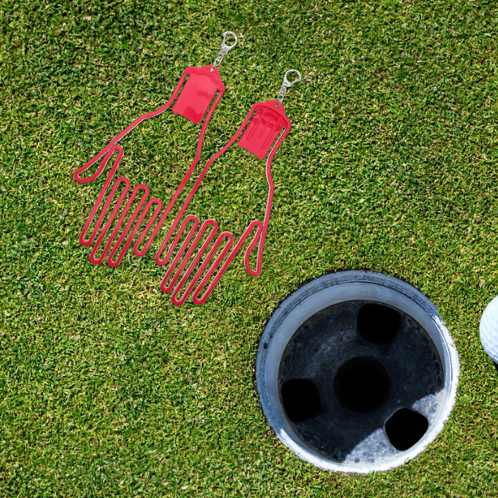 

2Pcs Golf Glove Holder Plastic Hand Shape Design Glove Retainer Bracket for Storing and Drying Gloves Convenient Clip on Bag