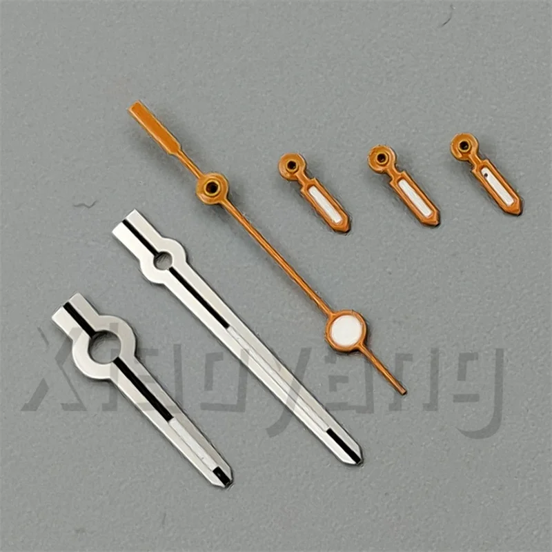 Silber Orange VK63 Uhrzeiger-Set, 6-polig, für VK63, Quarz-Chronograph, Uhrennadeln, grün leuchtend, Schwarz, Rot, Gold, Silber