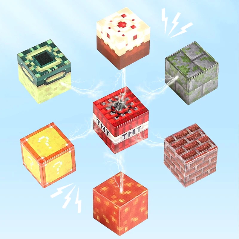 50-300 個磁気ブロックゲーム鉱山マグネット世界のおもちゃ少年少女幹モンテッソーリ感覚キューブゲームおもちゃギフト