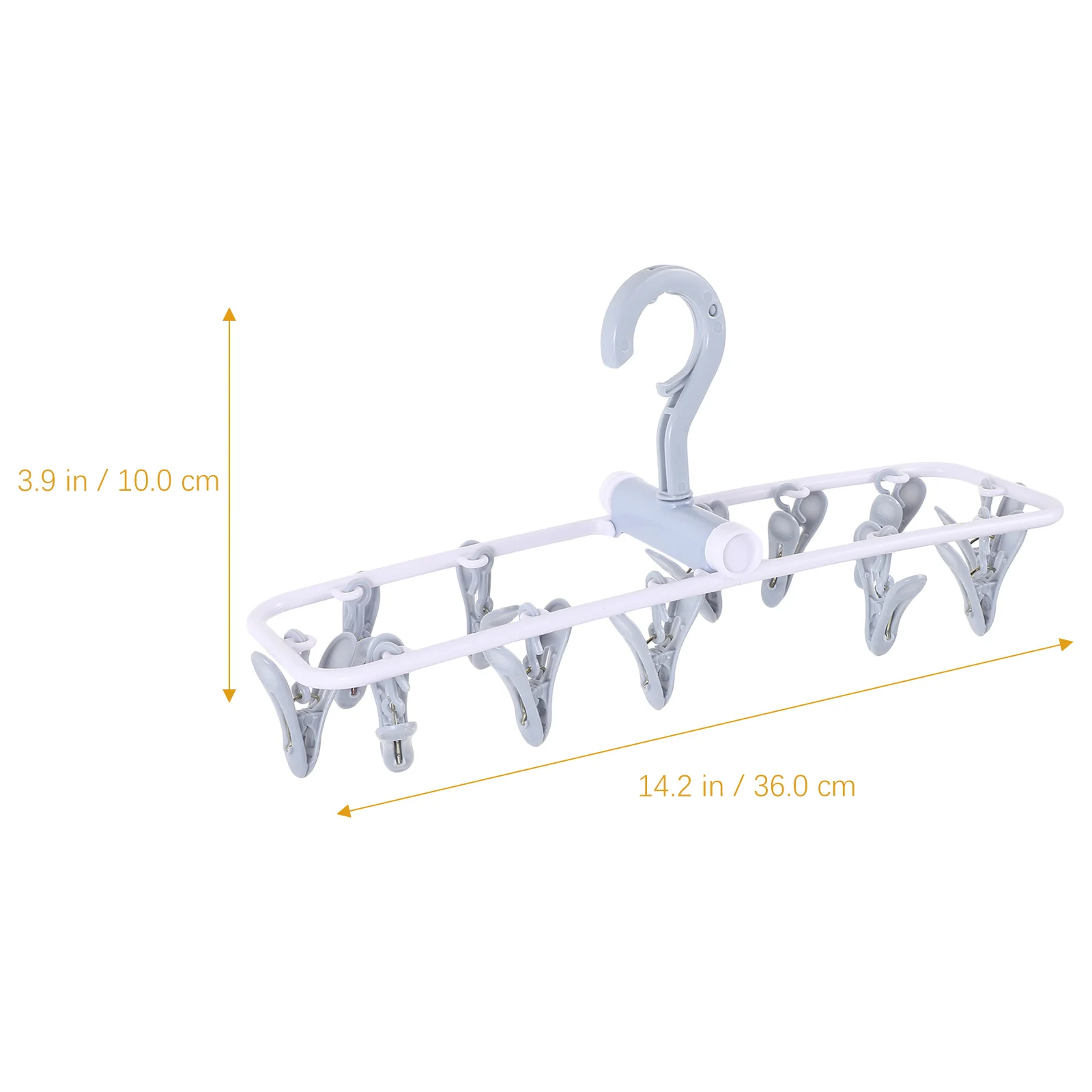 Estante plegable Secado al aire Secado Sujetador Lencería Lavandería Lavandería Colgante Secado Rack Clip Colgador de goteo Colgador de goteo Azul