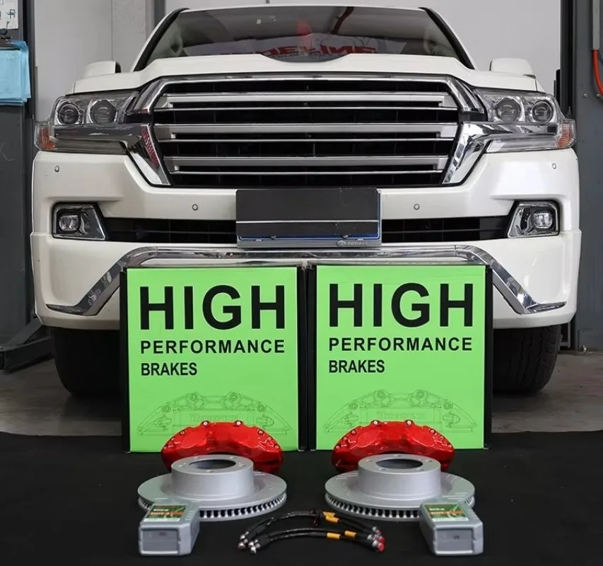 

High Performance Manufacturer Caliper Pads Discs 6 Piston Aluminum Front Big Brake Kit for Land Cruiser LC200