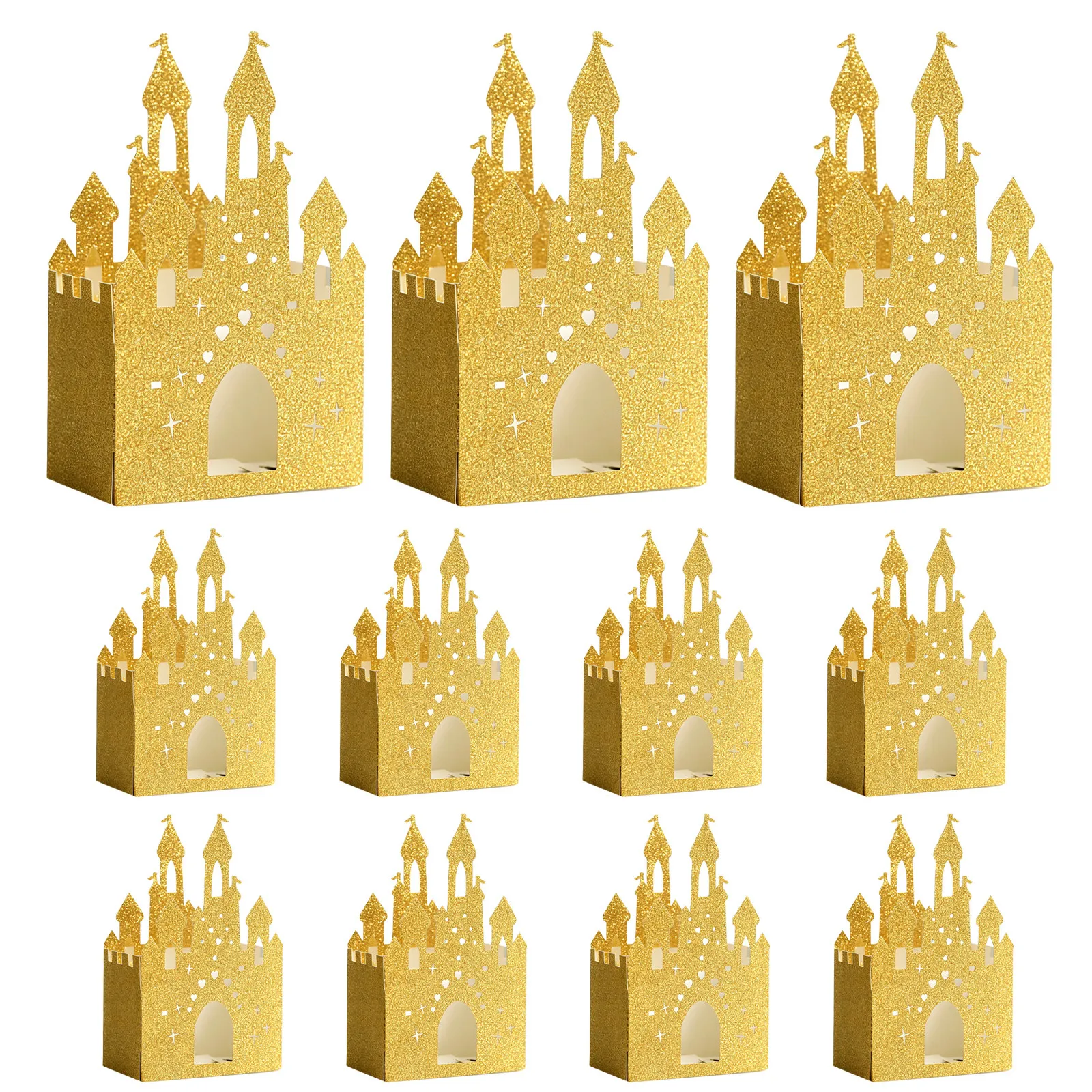 22 Pcs Candy Party Treat Boxes Castle Decorations for Favors Gift Packaging Goodie